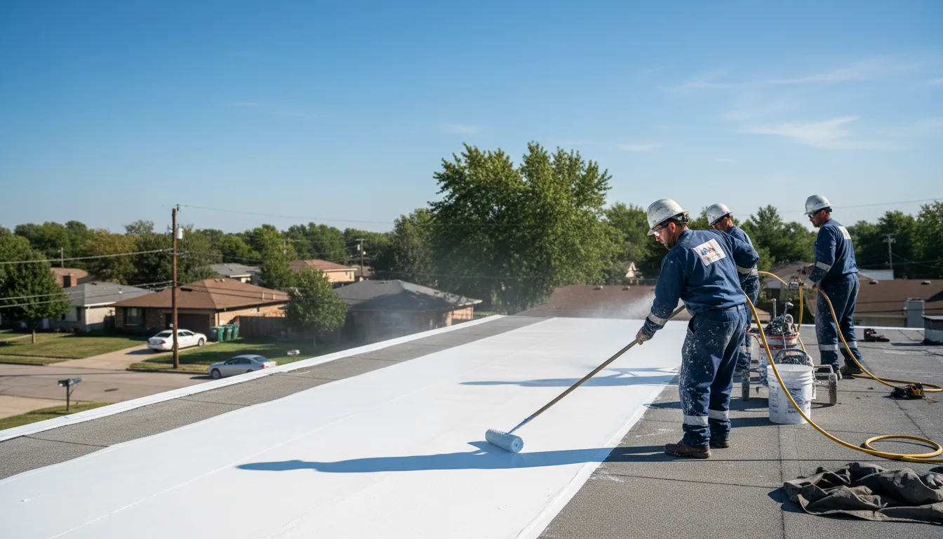 Commercial roof coating in Polk, PA near me